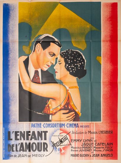 null L'ENFANT DE L'AMOUR Marcel L'Herbier. 1930.
120 x 160 cm. Affiche française....