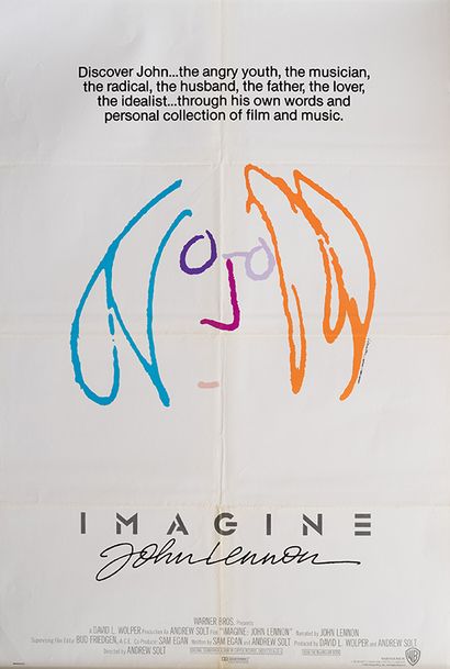 null IMAGINE : JOHN LENNON Andrew Solt. 1988.
69 x 104 cm. Affiche américaine (One-sheet)....