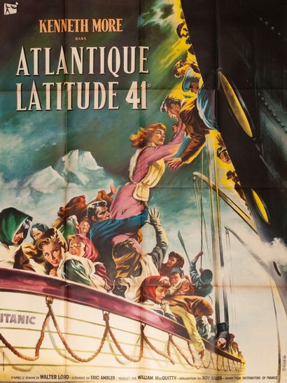 null ATLANTIQUE LATITUDE 41 / A NIGHT TO REMEMBER Roy Ward Baker. 1959.
120 x 160...
