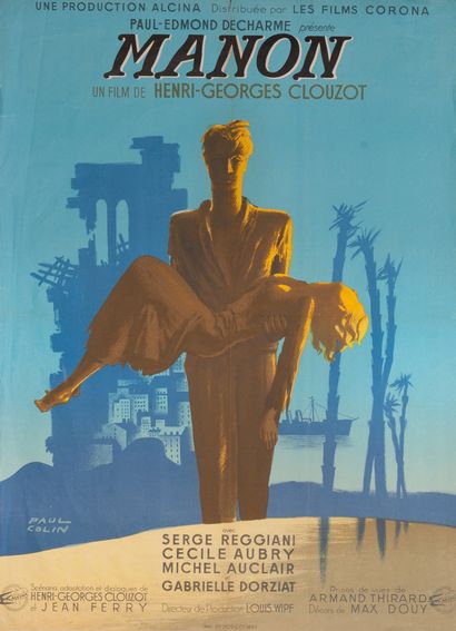 MANON Henri-Georges Clouzot. 1949. 60 x 80...