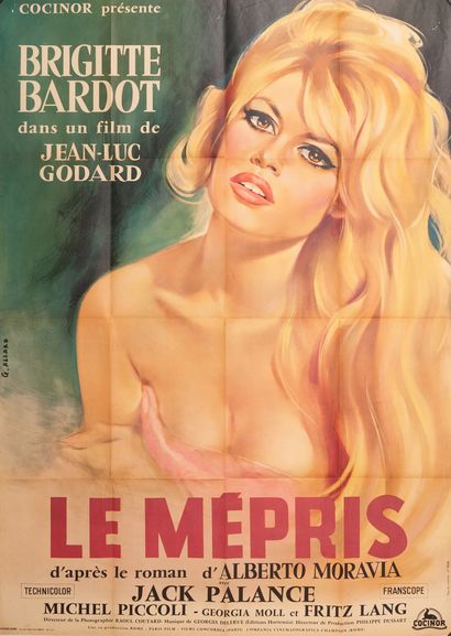 LE MÉPRIS Jean-Luc Godard.1963年。
120 x 160...