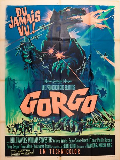 null GORGO
Eugene Lourie. 1961.
120 x 160 cm. Affiche française. Roger Soubie. Imp....