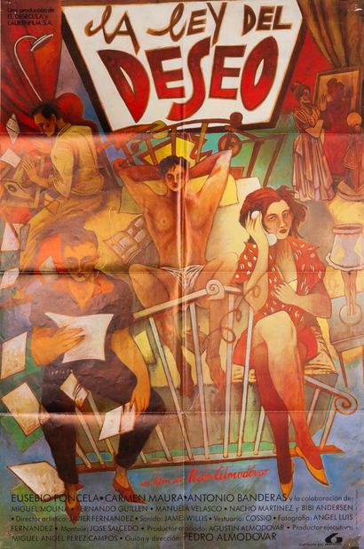 null LA LEY DEL DESEO
Pedro Almodovar. 1987.
70 x 100 cm. Affiche espagnole. Ceesepe....