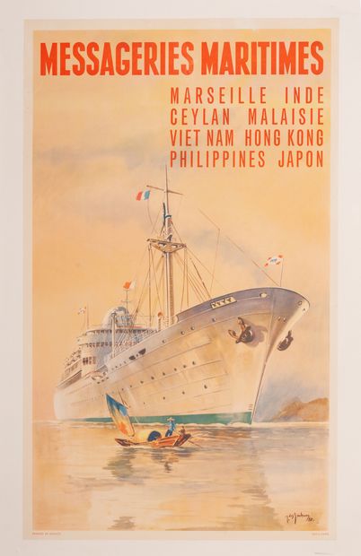 Des GACHONS Jean Messageries Maritimes. Marseille Inde Ceylan Malaisie Vietnam......