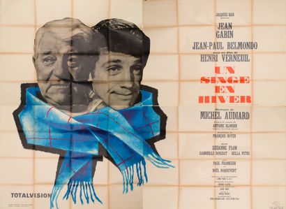 null UN SINGE EN HIVER Henri Verneuil. 1962.
240 x 320 cm. Affiche française 4 panneaux....