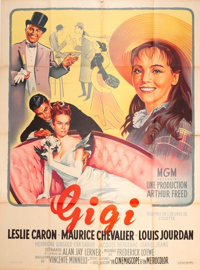 null GIGI
Vincente Minnelli. 1958.
120 x 160 cm. French poster. Roger Soubie. Imp....