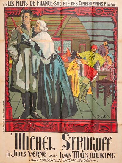null MICHEL STROGOFF Viktor Tourjansky. 1926.
120 x 160 cm. Affiche française. Drest....