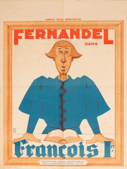 null FRANCOIS 1er
Christian-Jaque. 1937.
60 x 80 cm. French poster. Géo Mercier....