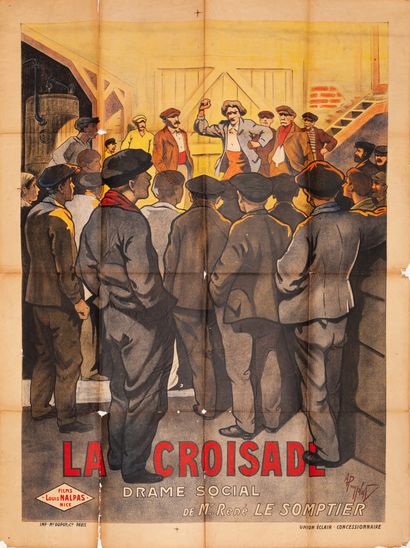 null LA CROISADE René Le Somptier. 1920.
120 x 160 cm. Affiche française. Signature...