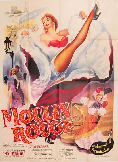 null MOULIN ROUGE
John Huston. 1952.
120 x 160 cm. French poster (Withdrawn). Unsigned....