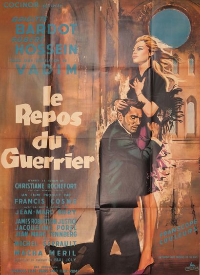 null LE REPOS DU GUERRIER
Roger Vadim. 1962.
120 x 160 cm. Affiche française. Georges...