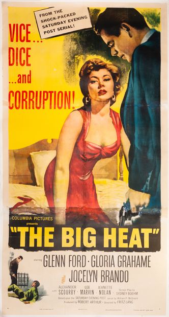 null THE BIG HEAT
Fritz Lang. 1953.
105 x 205 cm. American poster (Three sheets)....