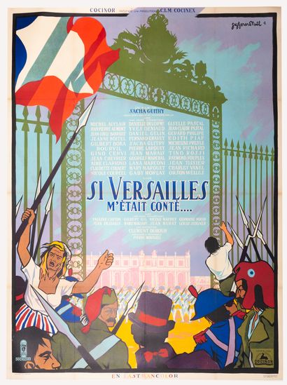 null SI VERSAILLES M'ETAIT CONTE
Sacha Guitry. 1954.
120 x 160 cm. Affiche française....