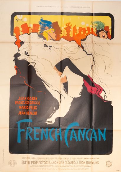 null FRENCH CANCAN
Jean Renoir. 1955.
120 x 160 cm. Affiche française. René Gruau....