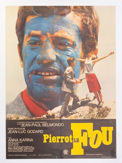 null PIERROT LE FOU
Jean-Luc Godard. 1965.
60 x 80 cm. Affiche française. Non signée....