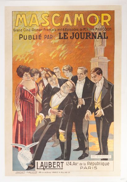 null MASCAMOR (1er épisode)
Pierre Marodon. 1918.
80 x 118 cm. Affiche française....