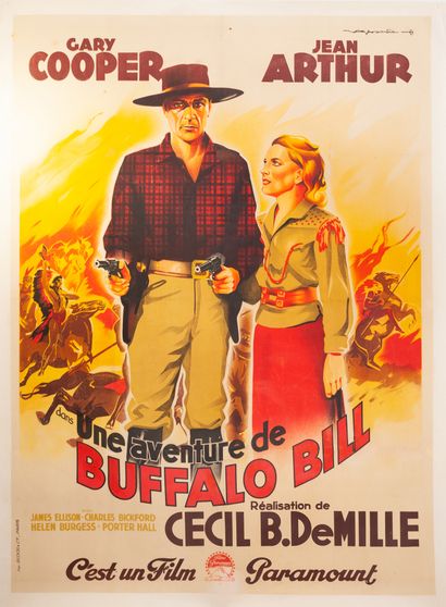null UNE AVENTURE DE BUFFALO BILL / THE PLAINSMAN Cecil B. DeMille. 1936
120 x 160...