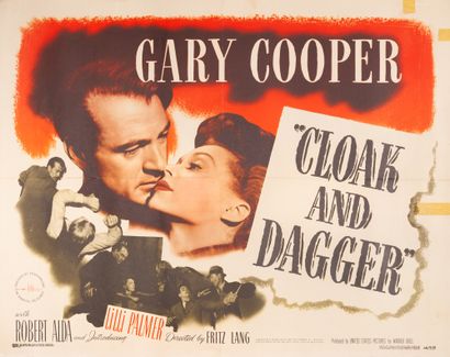 null CLOAK AND DAGGER Fritz Lang. 1946.
55 x 71 cm. Affiche américaine (Half-sheet)....