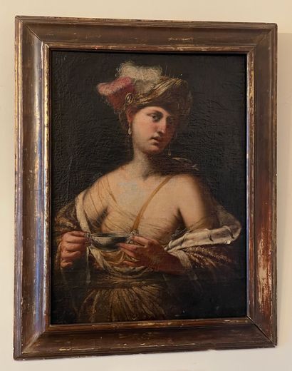 Pietro MUTTONI, dit Pietro della Vecchia (1603-1678), entourage de 
Artemisia drinking...