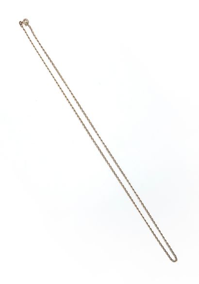 null Necklace in 18K yellow gold (750°/°°) L. 71 cm Weight : 9,74 g