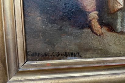 null Charles CHASSEVENT (XIX-XXe siècle)

Badinage amoureux

Huile sur panneau, signée...