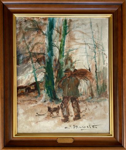 null Henri Joseph PAUWELS (1903-1983)

Bûcheron et son chien

Huile sur toile, signée...