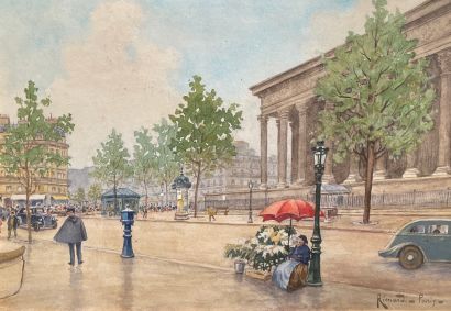 null Oscar RICCIARDI (1864-1935)

Place de la Madelaine, Paris

Aquarelle, signée...