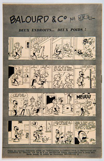 TILLIEUX Balourd et Cie : Fascicule Relations n°5 de septembre 1961 reprenant en...