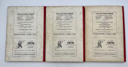 null Tintin - Reliures éditeur : Numéros 20, 24, 25. Editions belges. Très bon é...