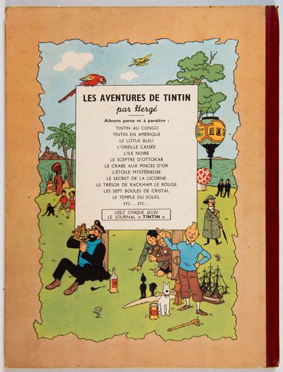 null Tintin - Le crabe aux pinces d'or : Edition Casterman B3 de 1947. Très bon ...