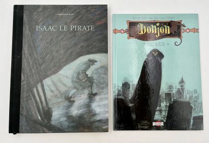BLAIN 一套2个献礼：《雨后地牢》和《海盗艾萨克》（完整的toilé）。原版有作者的绘画作品。接近于新的状态。