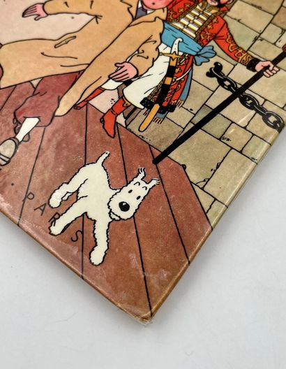 null Tintin - Sceptre d'Ottokar : Edition originale (B1, 1947). Album plastifié collé,...