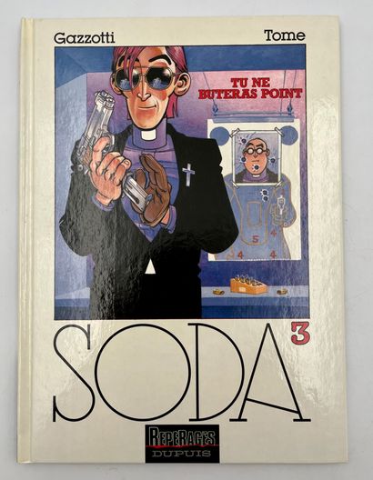 GAZOTTI Dedication: Soda 3 with poster. First edition with a drawing by the author....