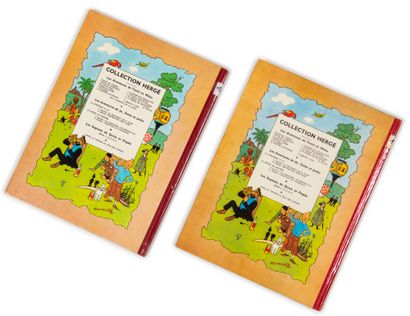 null Tintin - Ensemble de 2 albums : Objectif Lune (B10) On marché sur la lune (B11,...