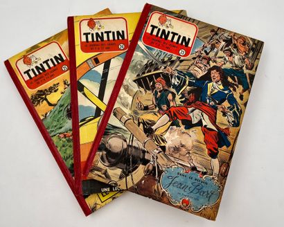 null Tintin - Reliures éditeur : Numéros 23, 24 et 25. Editions françaises avec les...