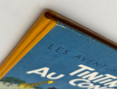 null Tintin au Congo : Edition originale dos jaune (B1, 1946, papier épais). Garde...