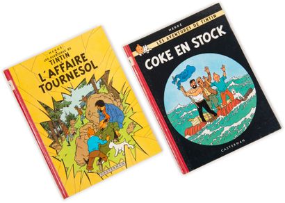 null Tintin - Ensemble de 2 albums : L'affaire Tournesol et Coke en Stock. Editions...
