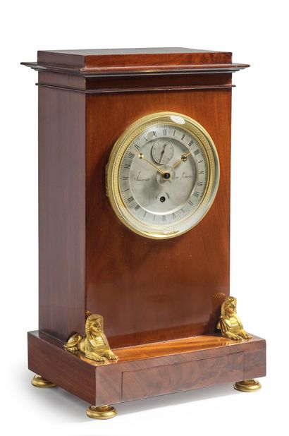 Antide JANVIER (1751-1835) au Louvre 
Grande horloge de table astronomique avec cadran...