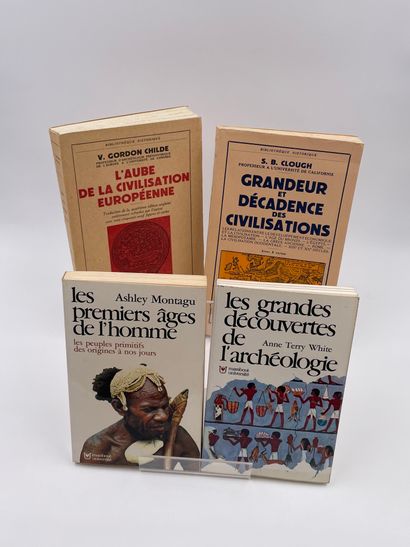 null 4 Volumes : 

- "THE GREAT DISCOVERIES OF ARCHEOLOGY", Anne Terry White, Marabout...