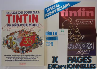 null 35 ans du Journal Tintin : Tirage numéroté avec jaquette et Poster (très rare)....