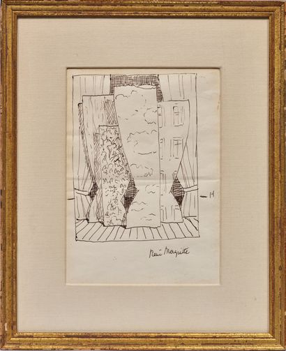 René MAGRITTE (1898-1967) 
味道和颜色》，约1962年

水墨画，右下方有签名，背面有标题和日期

17 x 13 cm



出处。

-...