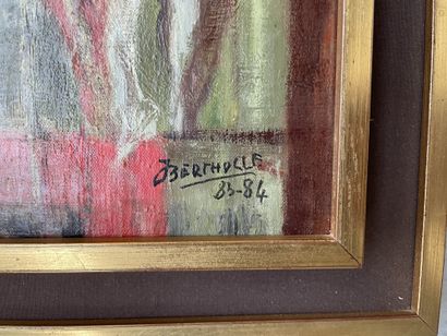 Jean BERTHOLLE (1909-1996) Nu au drap
Huile sur panneau, signée et datée 83-84 en...
