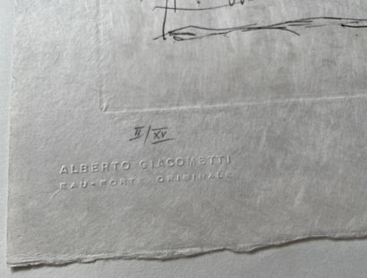 Alberto GIACOMETTI (1901-1966) La magie quotidienne (l'atelier), 1968
Japon上的蚀刻版，共15份，其中编号为II/XV的Giacometti...