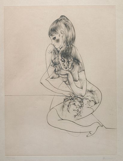 Hans BELLMER (1902-1975) d'après Faces
Lithograph, signed lower right and numbered...