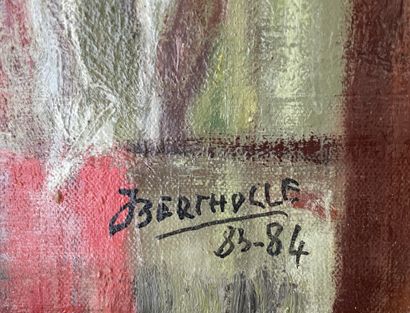 Jean BERTHOLLE (1909-1996) Nu au drap
Huile sur panneau, signée et datée 83-84 en...