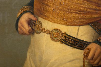 François Joseph KINSON (1770-1839) 
瓜斯塔拉公爵卡米尔-博尔赫斯亲王，身着少将制服，佩戴金羊毛和荣誉军团大十字勋章及铁冠的徽章

帆布，左下角有签名，约1808年

193...