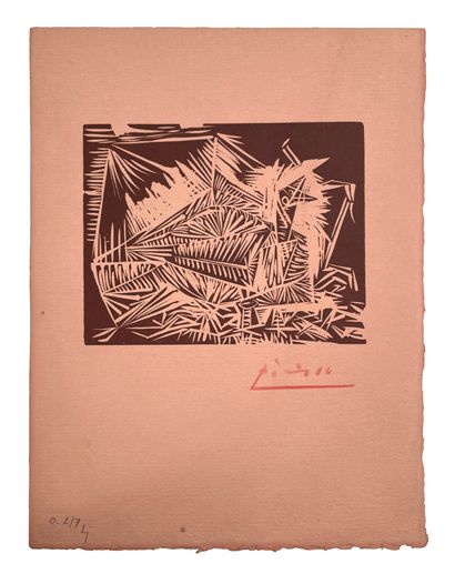 Pablo Picasso (1881-1973) 
Le Pigeonneau, 1939



Gravure à la gouge sur linoléum...