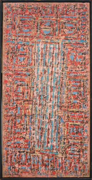 Seund Ja Rhee (1918-2009) Composition, 1962
Huile sur toile, signée et datée en bas...