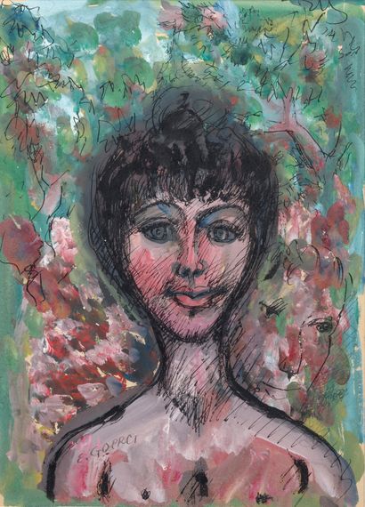 Edouard GOERG (1893-1963) Portrait
Aquarelle et encre sur papier, signée en bas à...