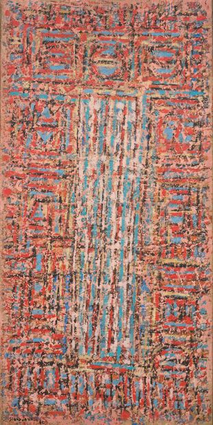 Seund Ja Rhee (1918-2009) Composition, 1962
Huile sur toile, signée et datée en bas...